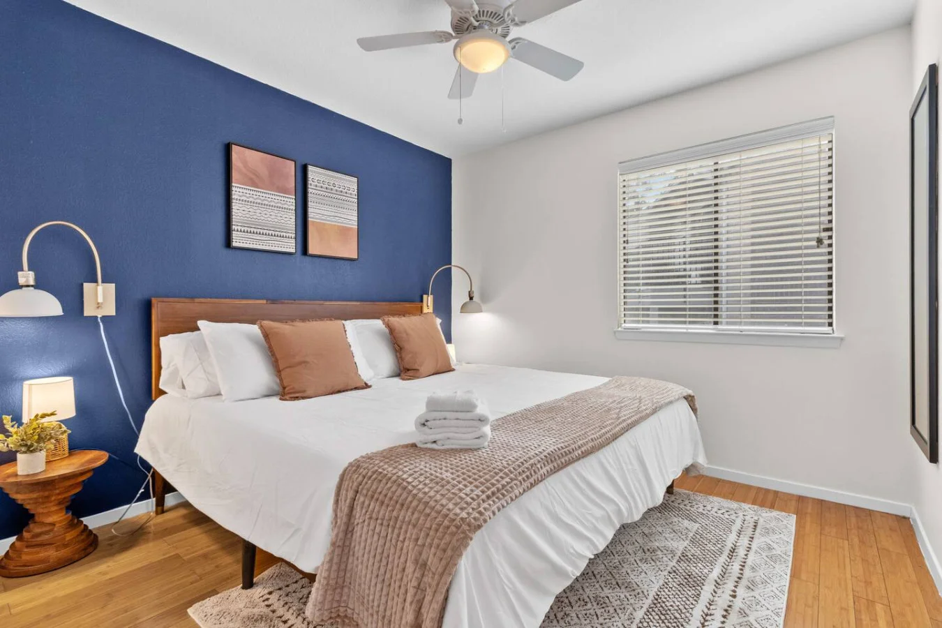 Serene king bedroom with hotel-style comfort