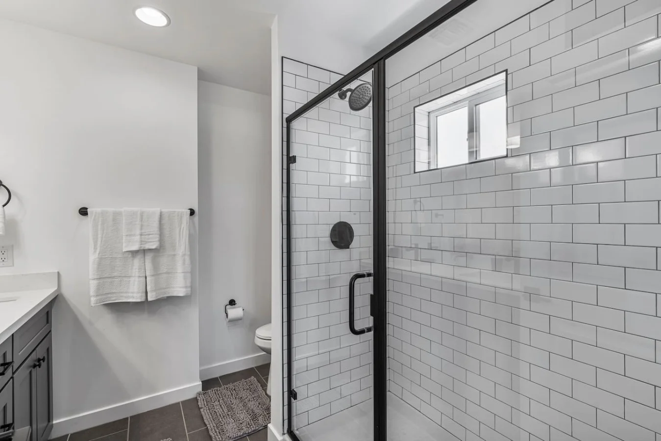 The bathroom is a private sanctuary, with a layout and features that make it the perfect place to rejuvenate.