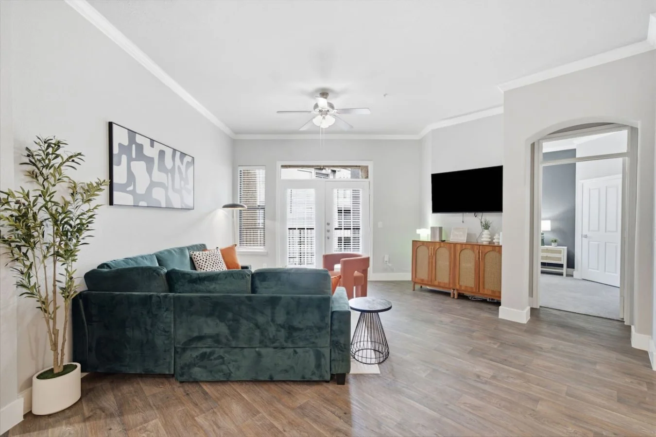 Living Room w/ access To Balcony