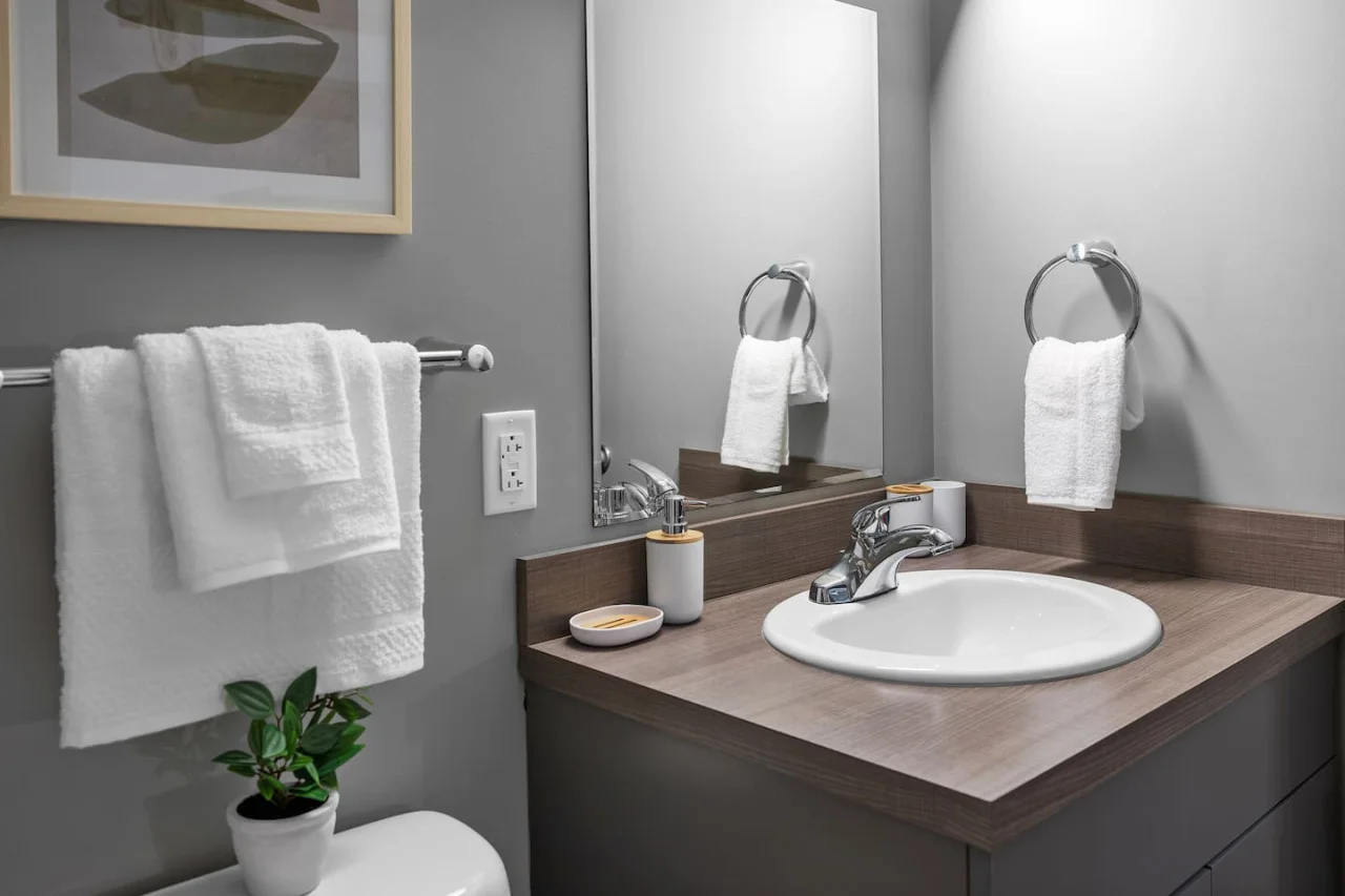 The bathroom is a private sanctuary, with a layout and features that make it the perfect place to rejuvenate.