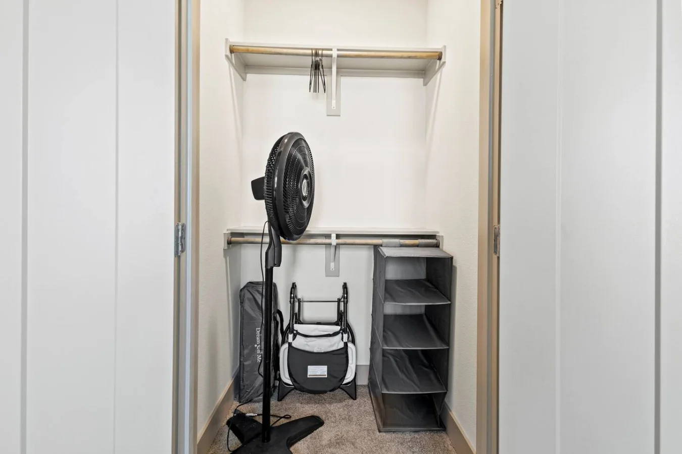 Generously-sized closet space, offering plenty of room to store your belongings, keeping the bedroom clutter-free.