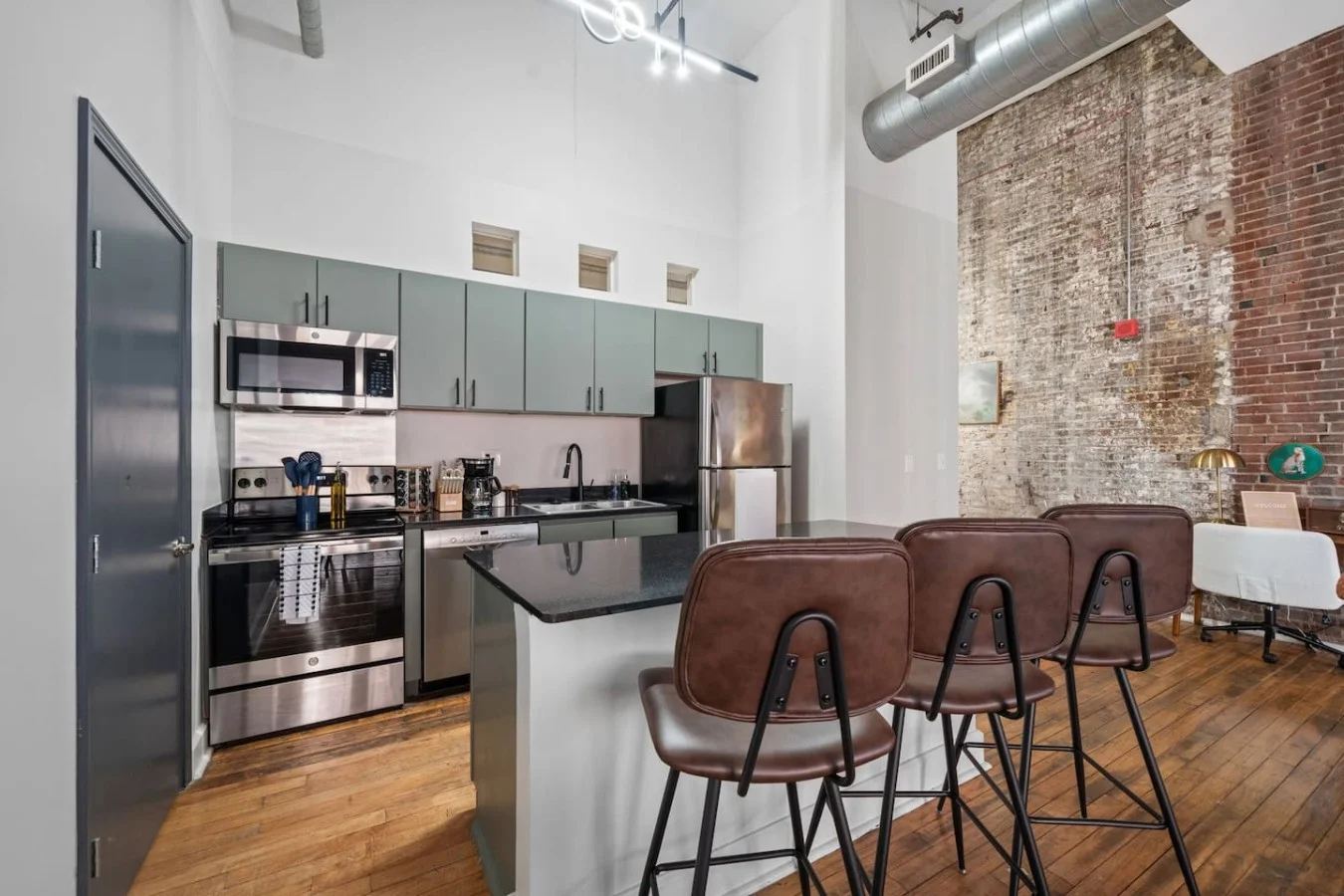 Fully-equipped stylish kitchen