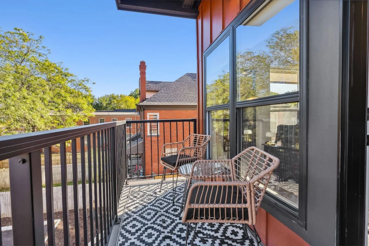 Relax in our charming balcony, perfect for enjoying fresh air and peaceful outdoor moments