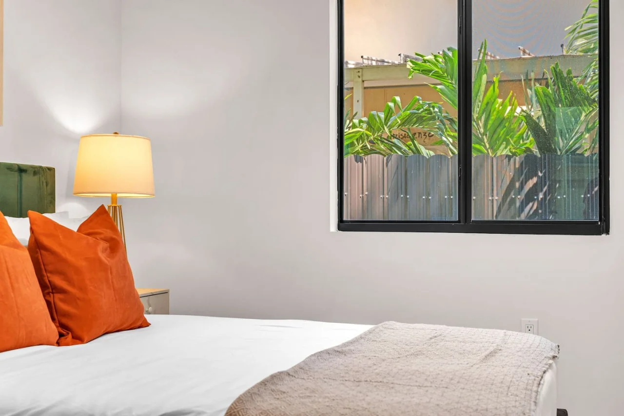 Comfortable pillows with new sheets.