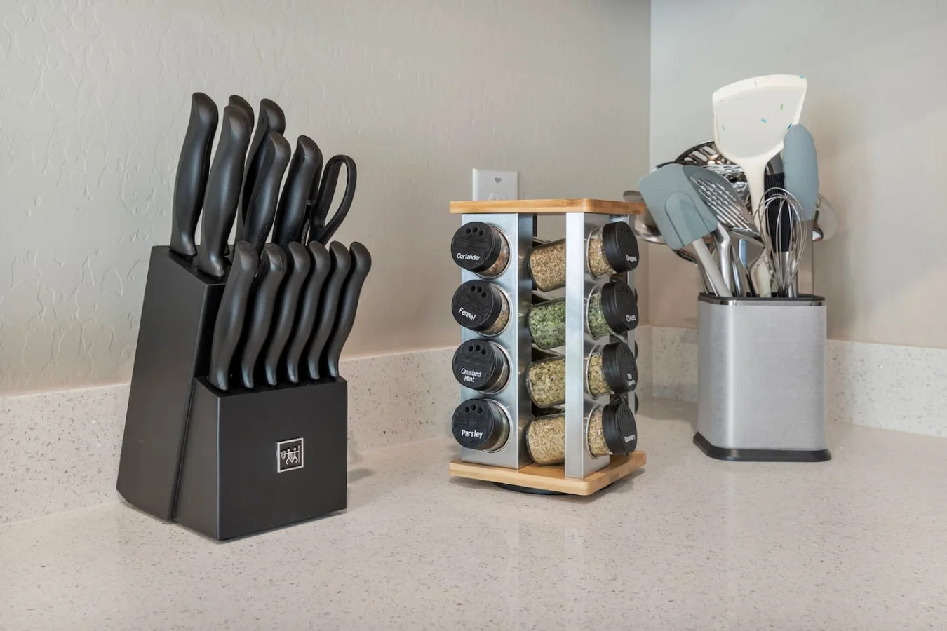 You can almost hear the sizzle of ingredients as you cook in the well-equipped kitchen, where every detail is designed for convenience.