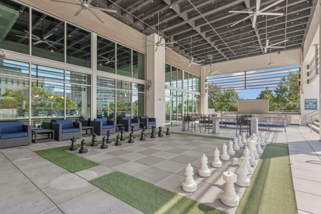 You can have entertainment in this stylish unique space!