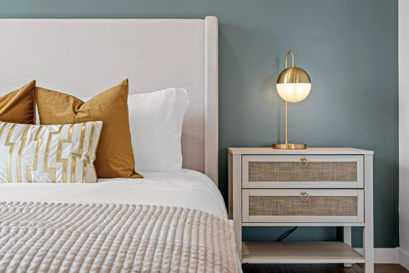 Spacious bedroom with stylish decor, perfect for unwinding after a day of exploring the local area.