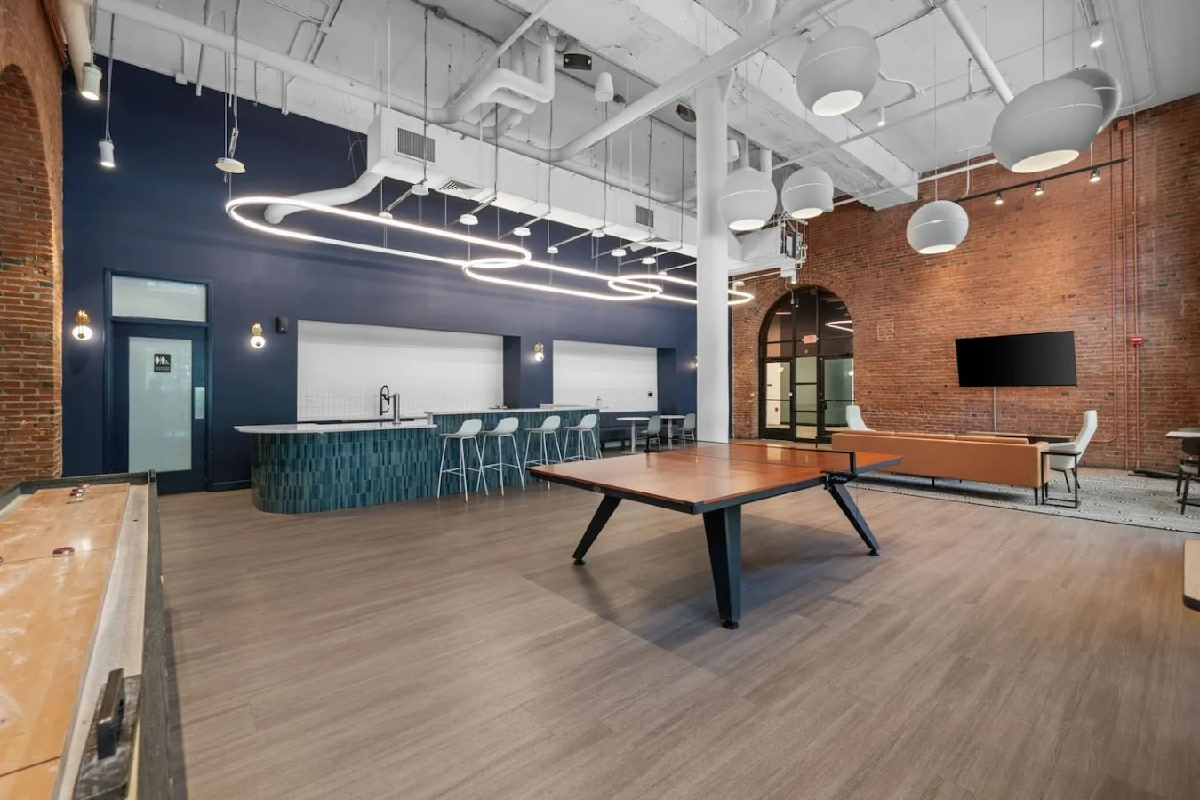 The perfect space for social time or some friendly competition in the building's games room