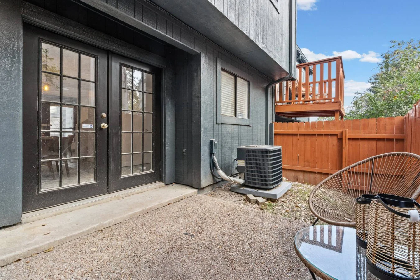 Direct patio access for fresh air and easy lounging