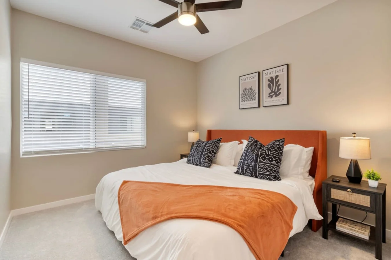 The king bedroom offers a luxurious retreat, with a bed that promises restful nights and a room that feels like a private oasis.