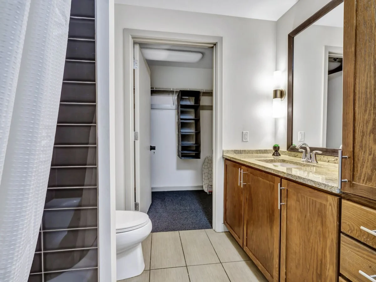 You feel a sense of continuity as you climb the stairs, moving seamlessly between the different levels of the home.