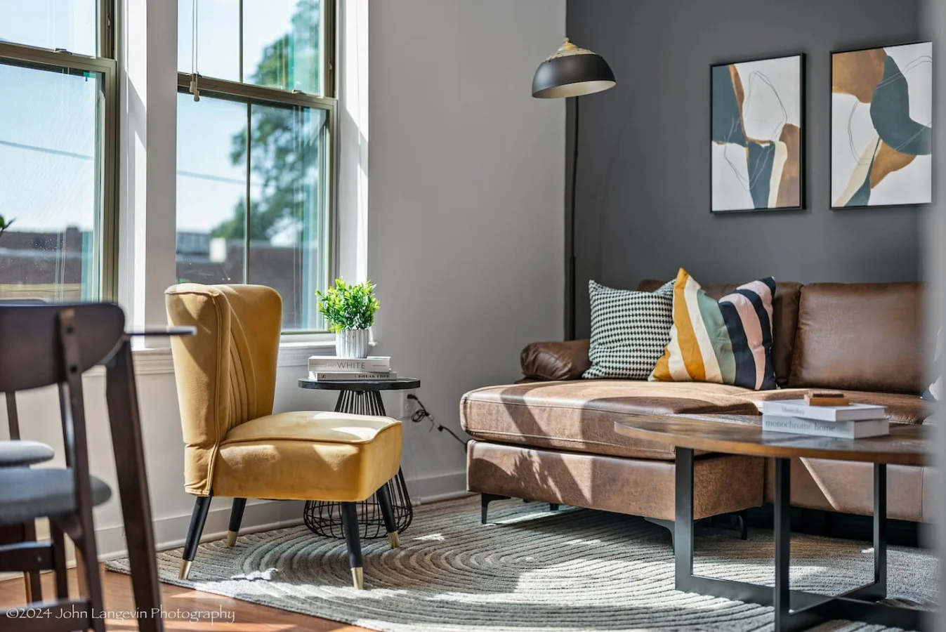 Once you enter the living room you'll find a space that feels both luxurious and cozy, perfect for unwinding after a long day.