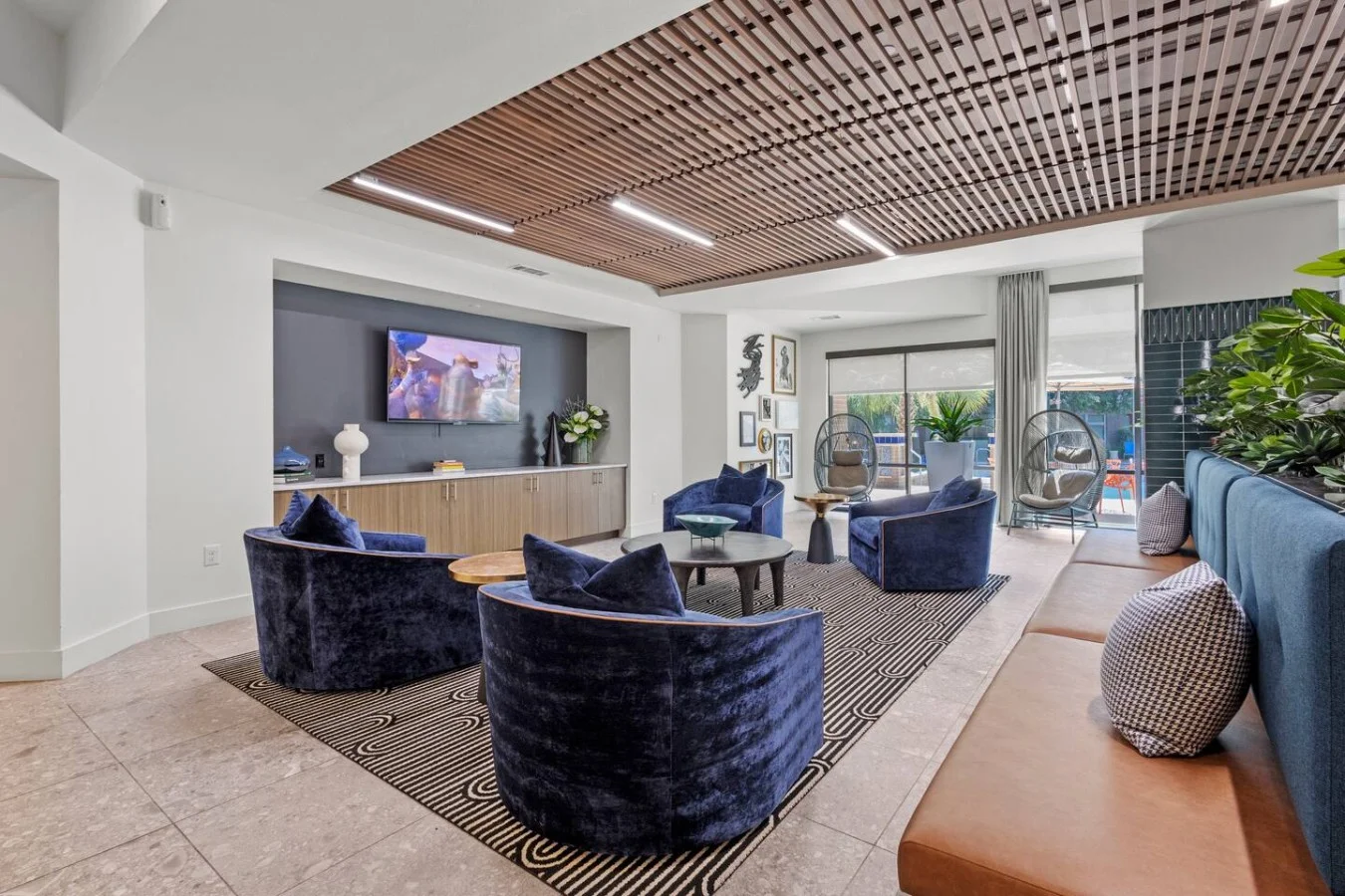 "Kick back in style—luxe seating made for modern socializing."