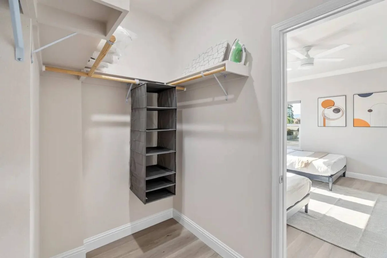 Spacious closets with ample storage space for all your travel essentials – unpack, unwind, and feel right at home.