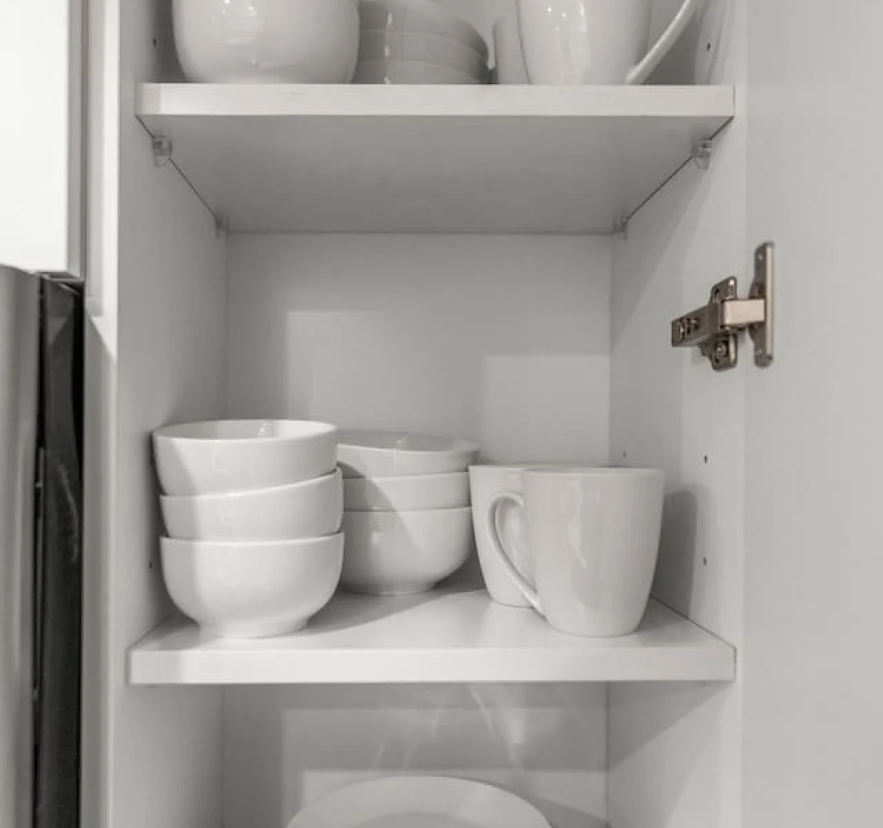 A set of plates, bowls, and mugs for you to use during your stay.