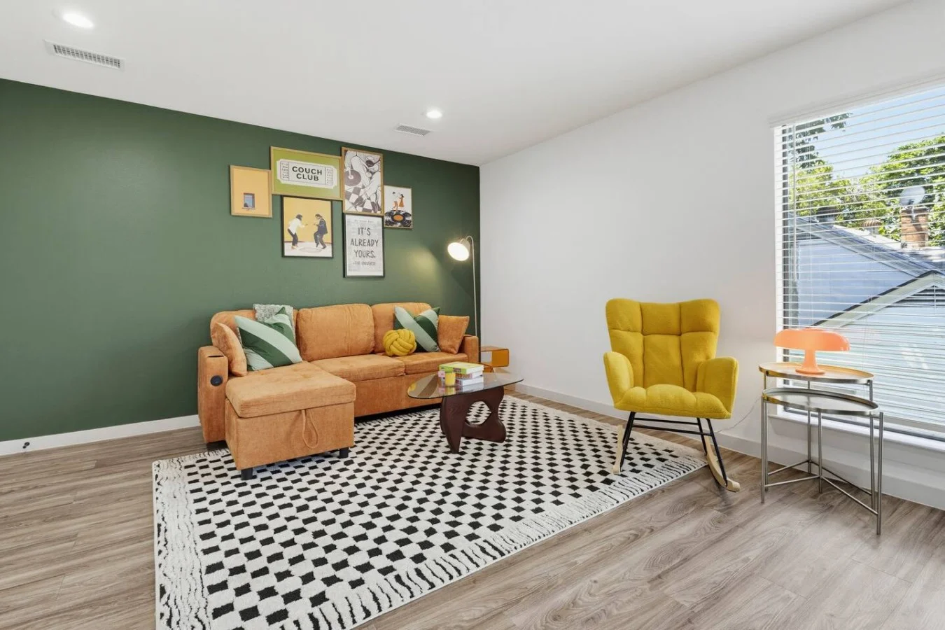 Living Room with sofa bed and an extra chair