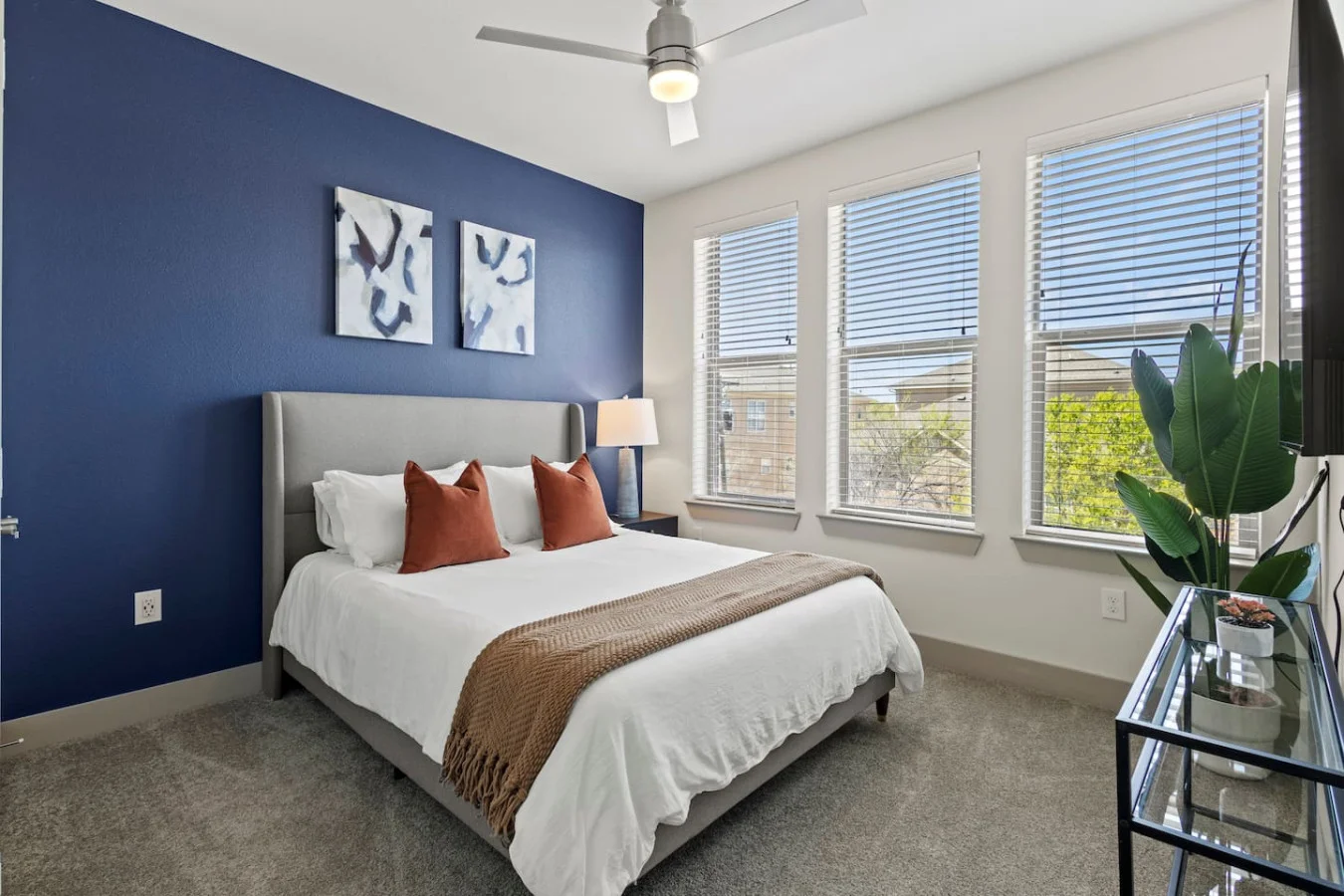 You’ll feel enveloped in warmth in this charming room with its rich wood accents and inviting bed. Wake up refreshed, surrounded by rustic coziness, and enjoy the perfect mix of comfort and natural vibes