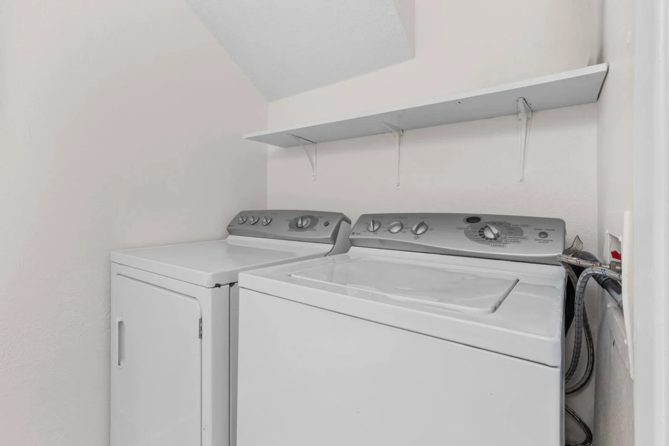 Full laundry setup—clean clothes anytime