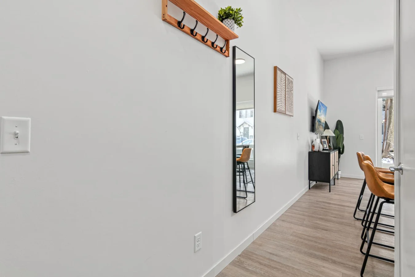 The dining room encourages you to gather with friends, enjoy a drink, and create lasting memories.