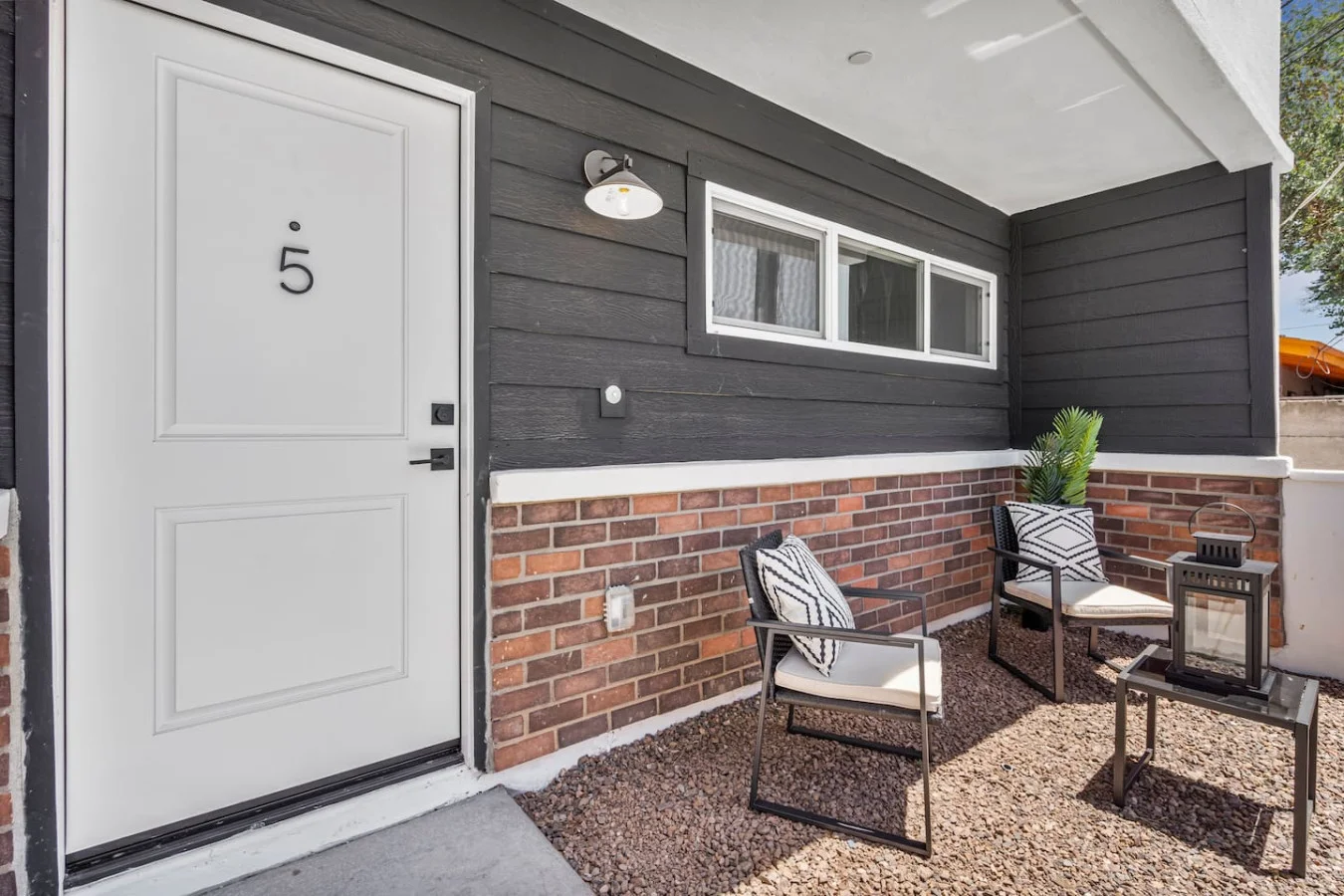 Welcoming facade of the home, showcasing beautiful architecture and a well-maintained exterior, perfect for a relaxing stay.