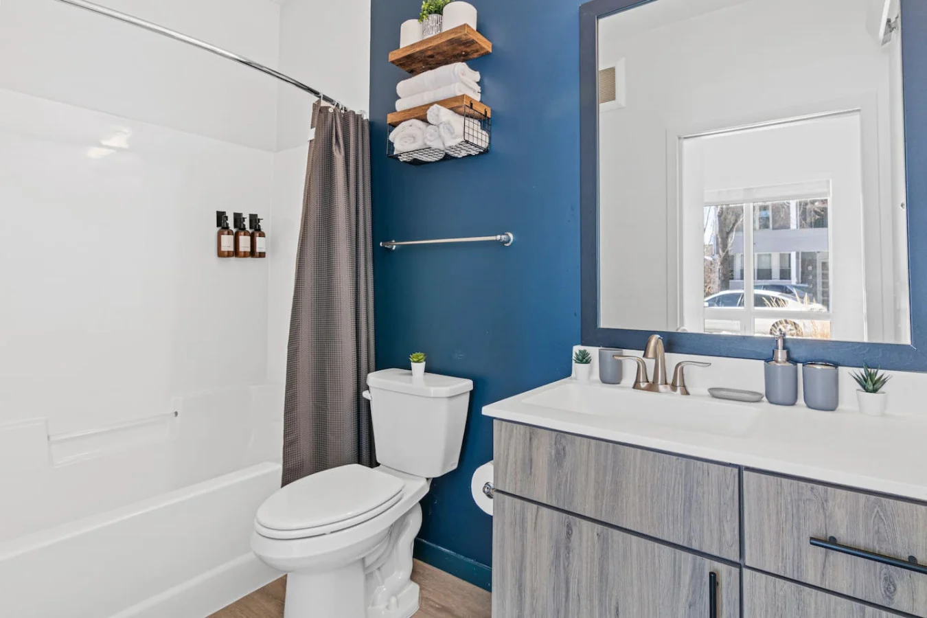 The bathroom is a private sanctuary, with a layout and features that make it the perfect place to rejuvenate.