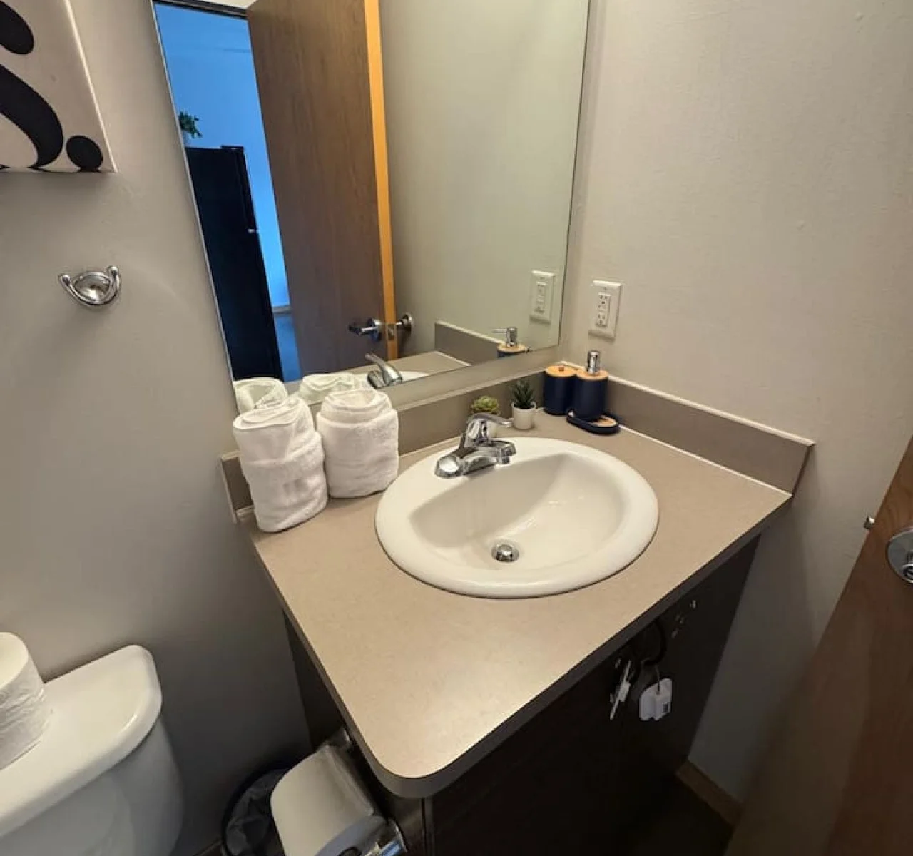 The bathroom is a private sanctuary, with a layout and features that make it the perfect place to rejuvenate.
