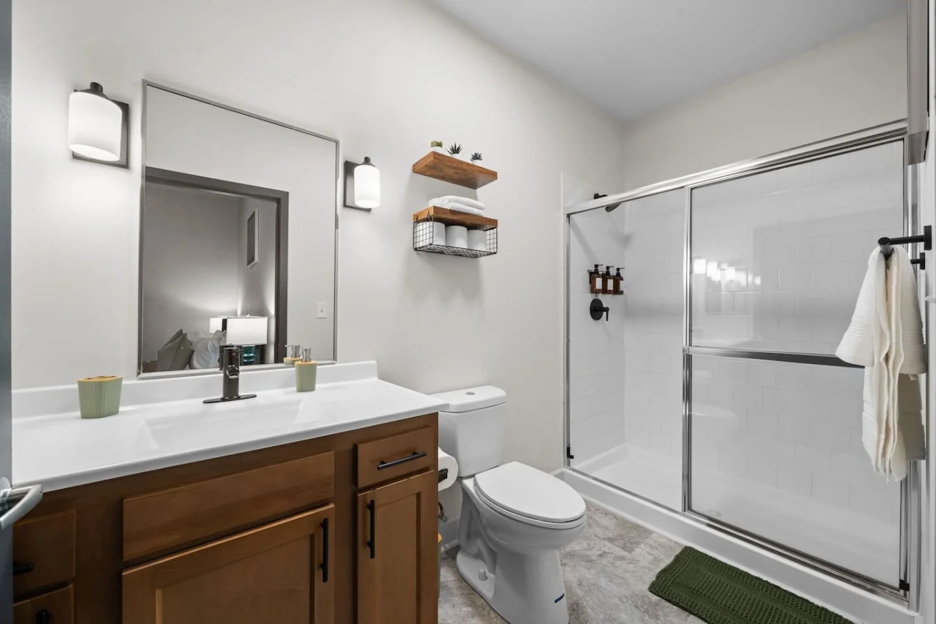 Your own private ensuite with walk-in shower