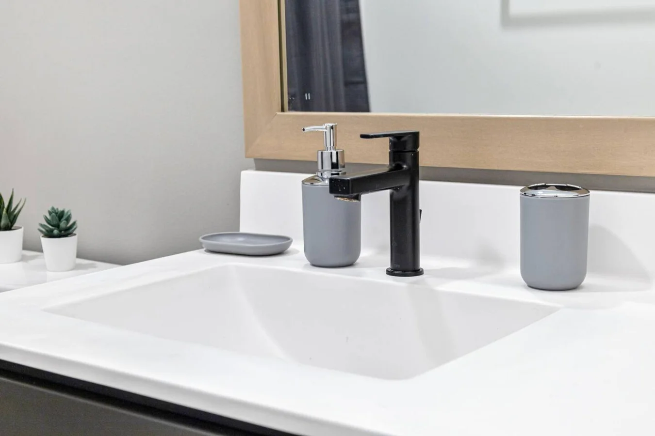 The bathroom is a private sanctuary, with a layout and features that make it the perfect place to rejuvenate.