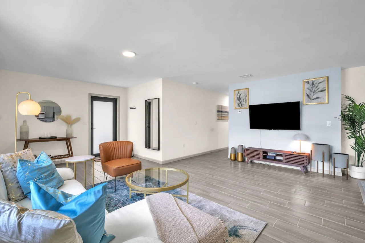 Another angle of the elegant living room.