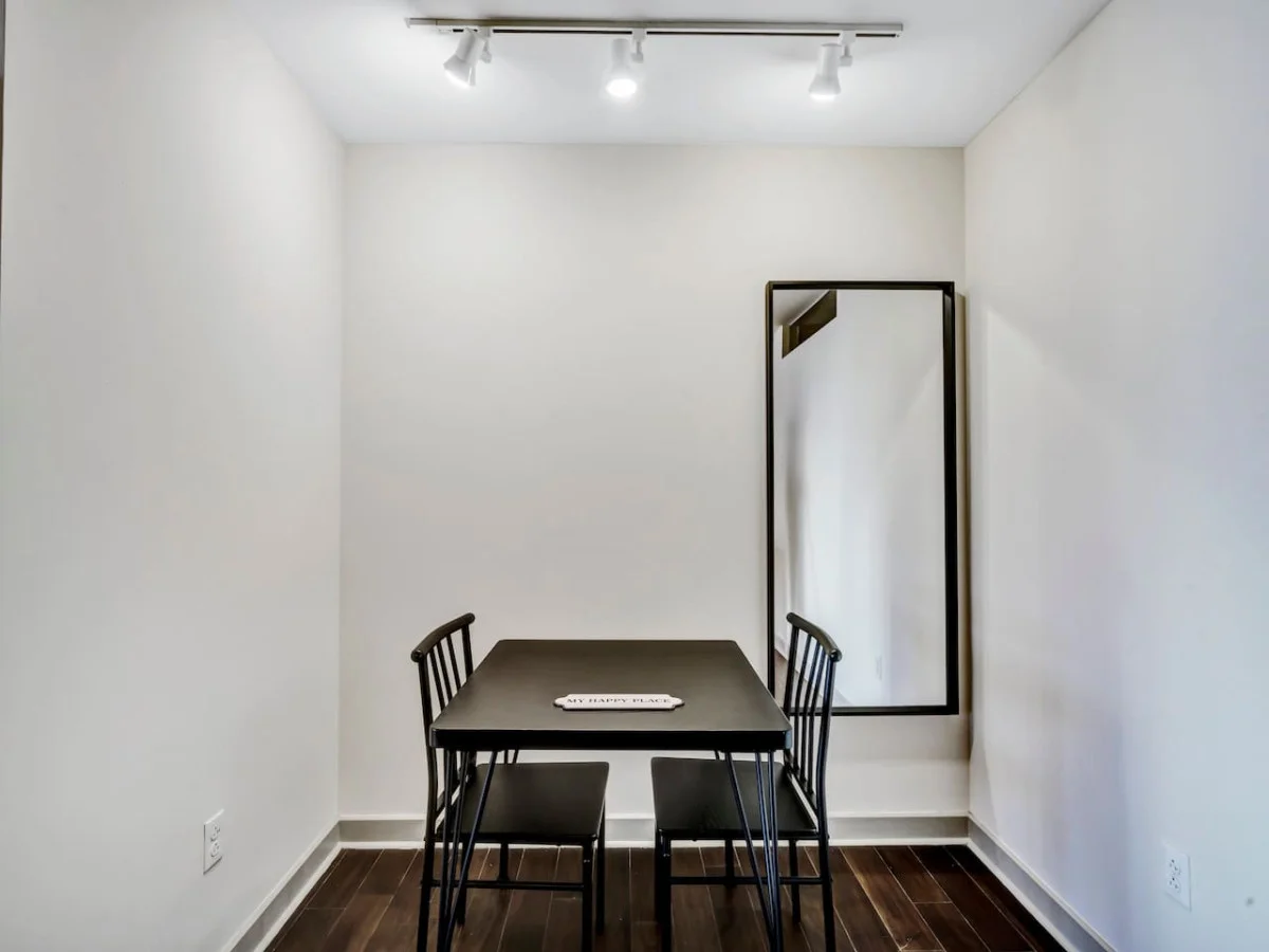 The dining room encourages you to gather with friends, enjoy a drink, and create lasting memories.