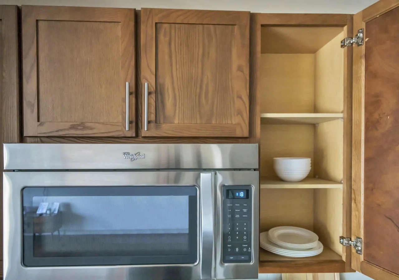 Fully equipped kitchen with all the tools you need for a perfect culinary experience. Enjoy the convenience of having everything at your fingertips!