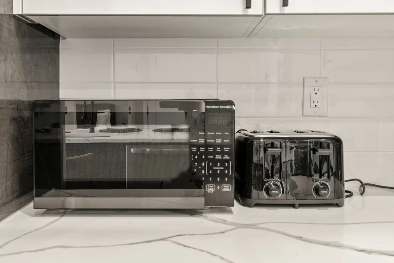 Fully equipped kitchen with all the tools you need for a perfect culinary experience. Enjoy the convenience of having everything at your fingertips!