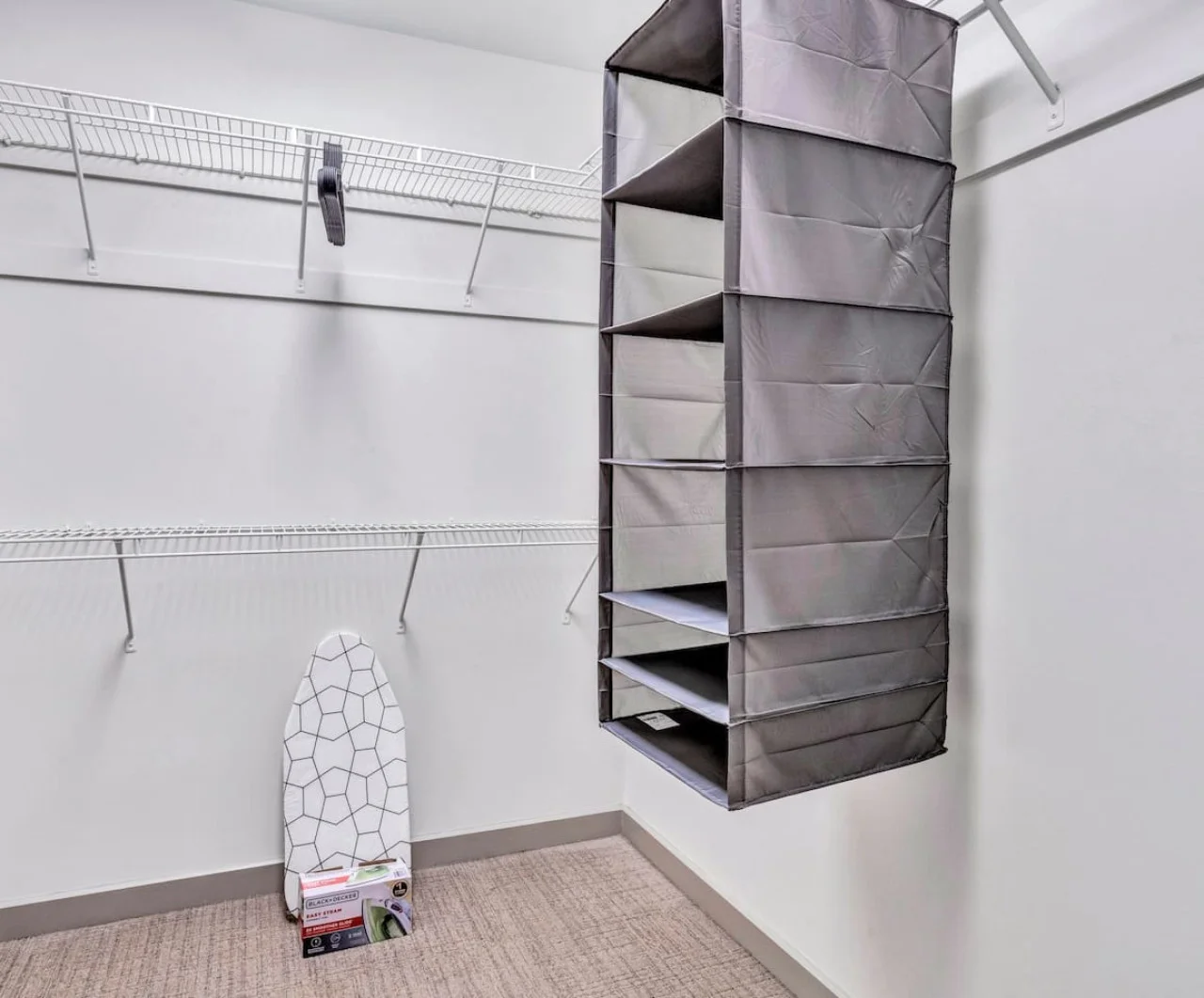 Spacious closets with ample storage space for all your travel essentials – unpack, unwind, and feel right at home.