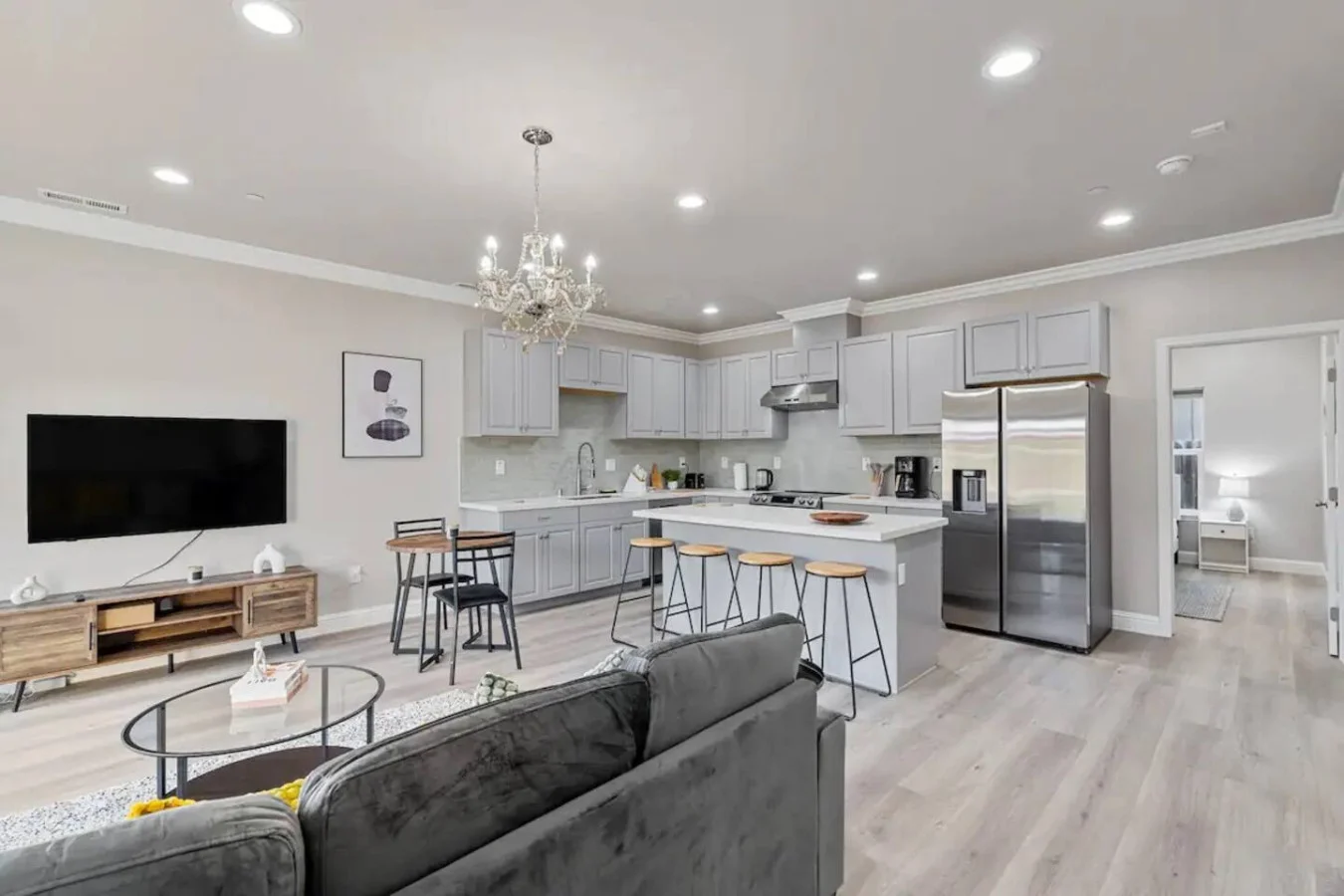 The home’s open layout and tasteful decor create a serene environment where you can truly relax and feel at home.