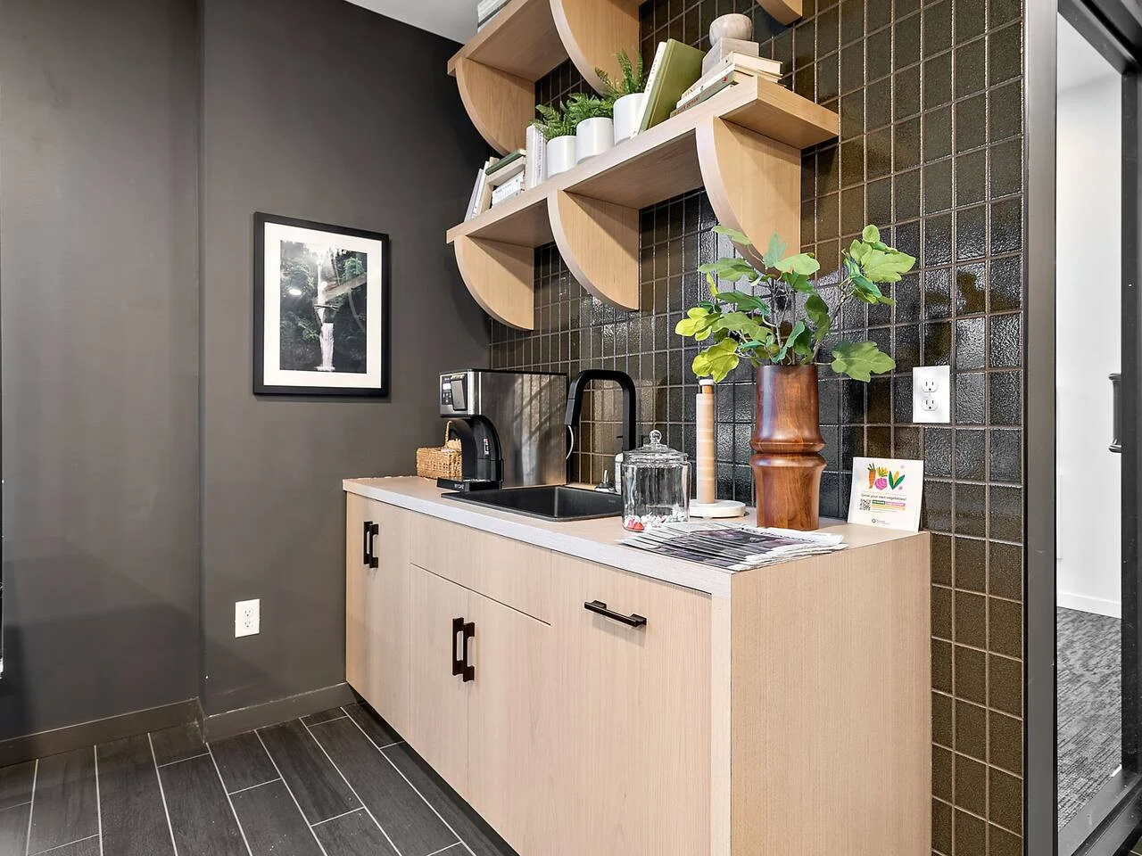 You feel a sense of peace as you step inside with its inviting decor and soothing tones.