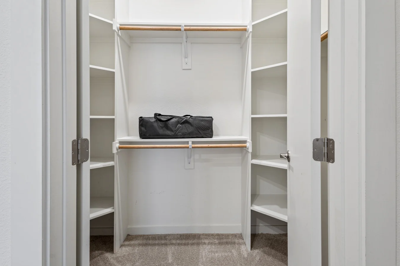 Spacious closet with ample storage space for all your travel essentials – unpack, unwind, and feel right at home.