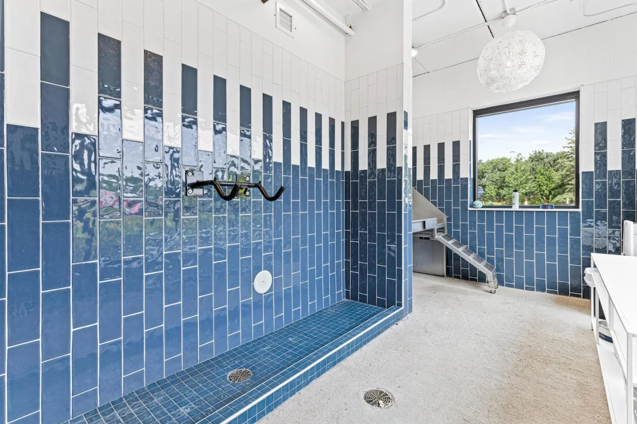Spacious pet Spa area
