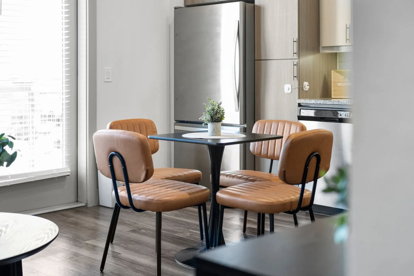 Our dining area is a place for you to relax and enjoy a meal with your family.