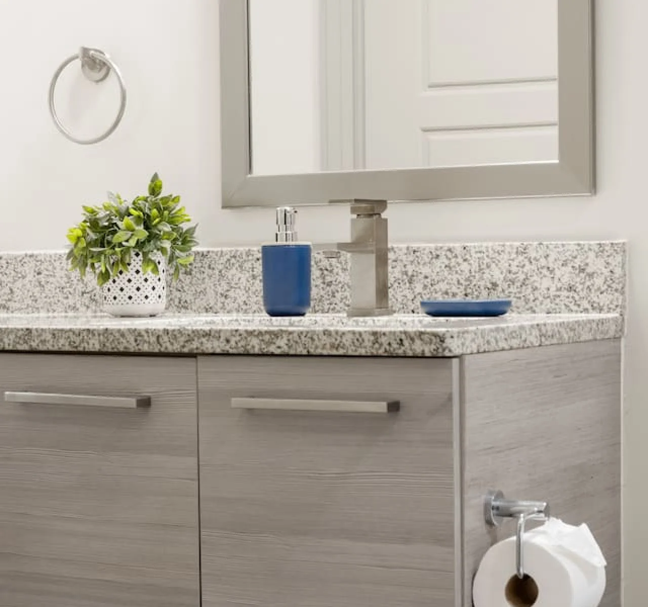The bathroom is a private sanctuary, with a layout and features that make it the perfect place to rejuvenate.