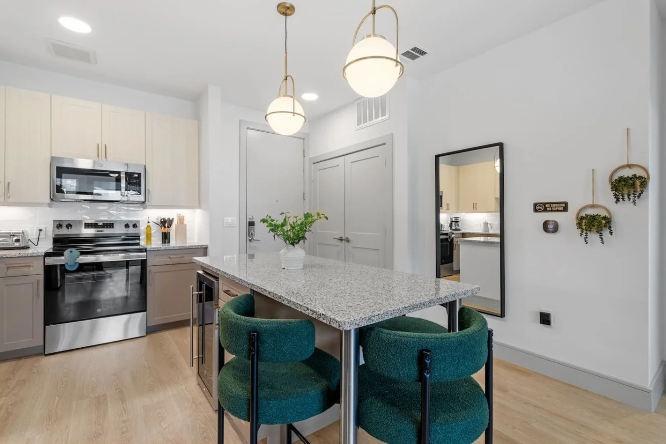 Raise a glass, share a laugh, and enjoy this cozy dining area.