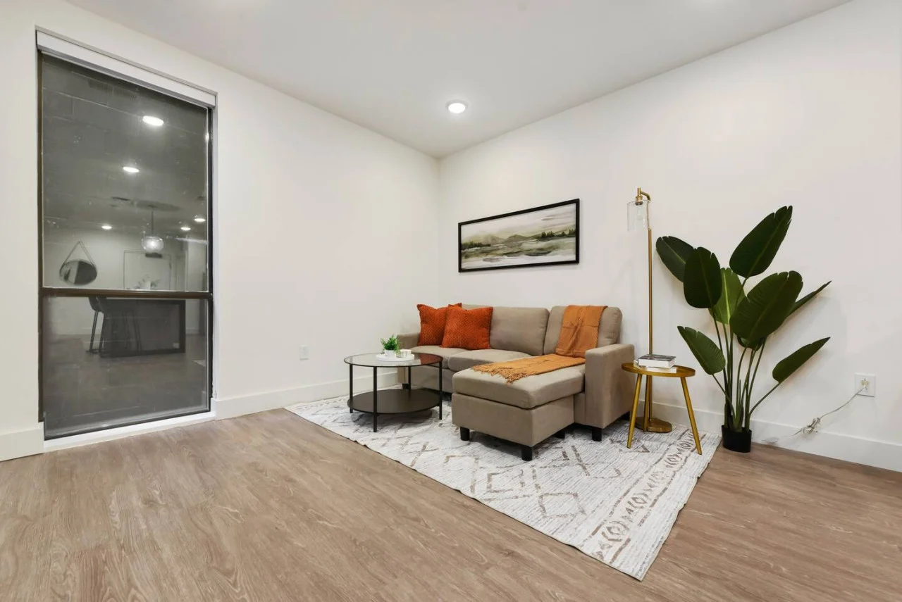 The home's design effortlessly blends comfort and style, creating an inviting atmosphere that welcomes you in.