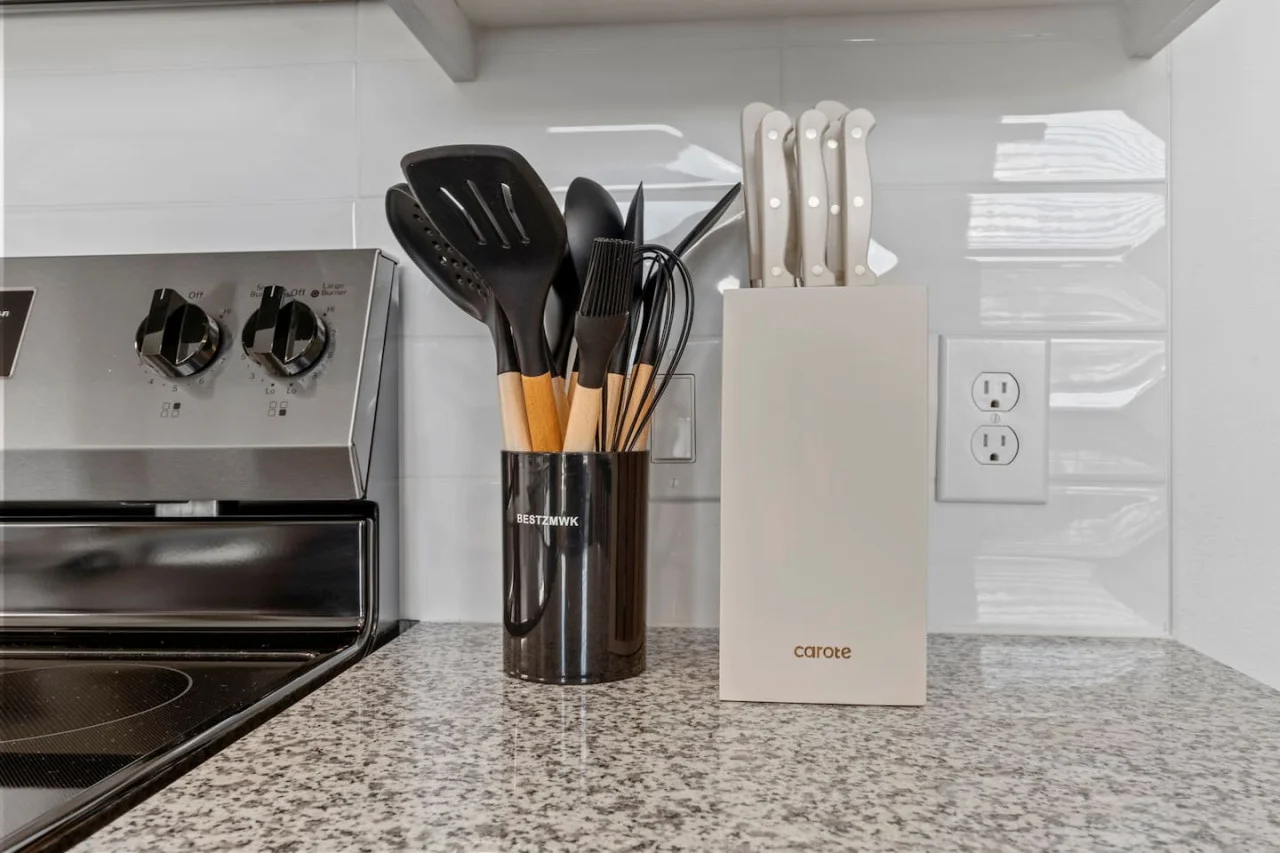 As you step into the kitchen, the clean lines and functional design make you eager to start cooking your favorite dishes.