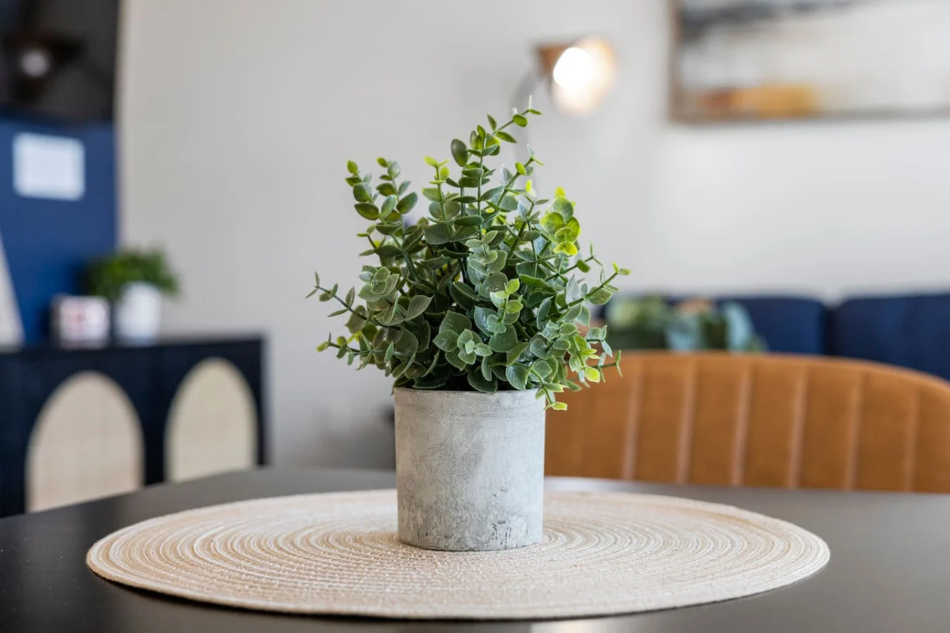 A sophisticated design that is gender-neutral so everyone can enjoy the living space throughout the day.