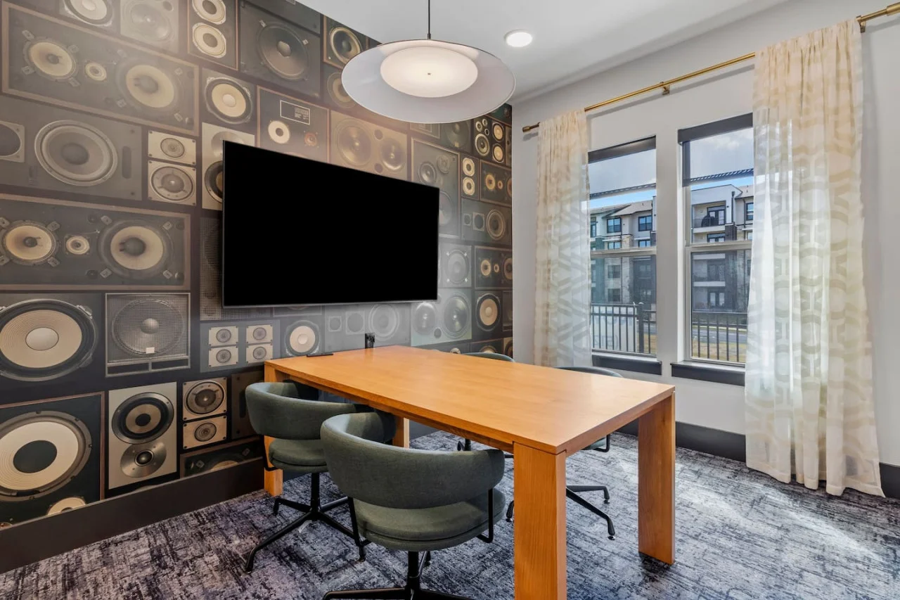You can have entertainment in this stylish unique space!