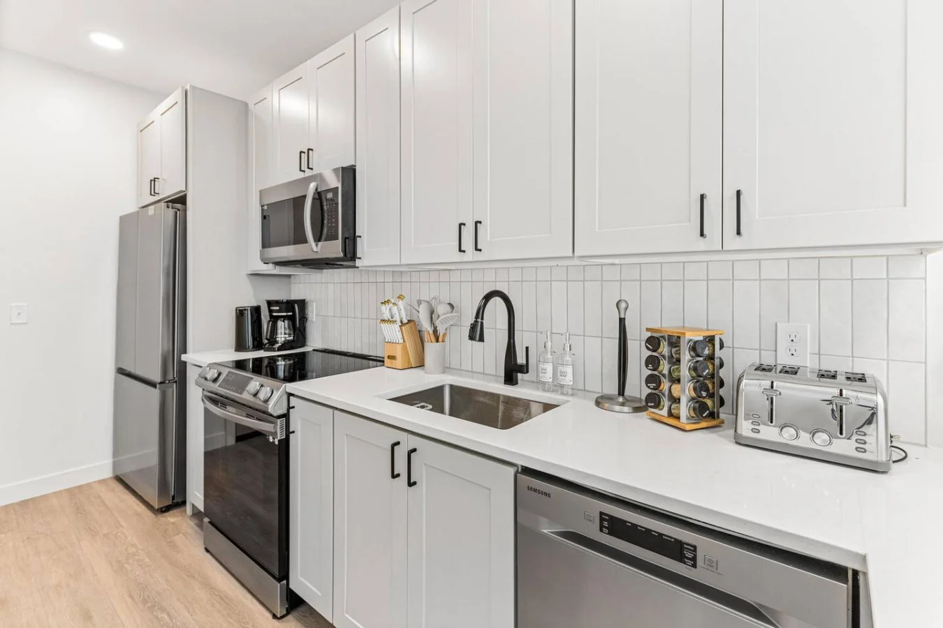 Cook, sip, and enjoy every meal in your very own home-away-from-home kitchen.