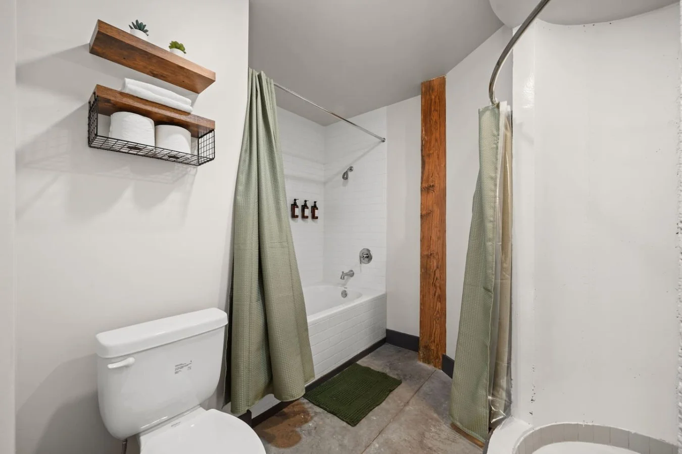 Full brand-new bathtub and full shower in the Master bathroom.