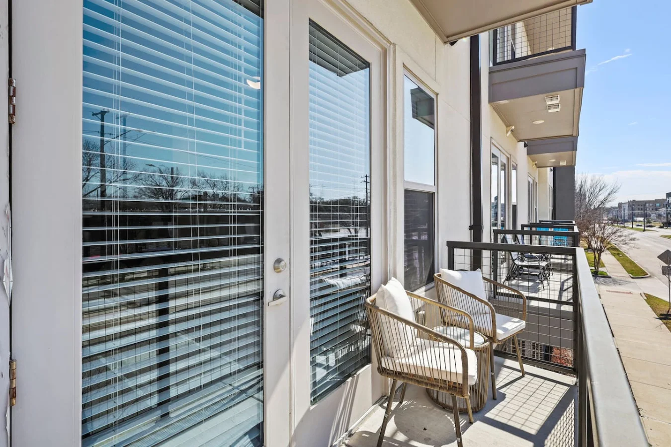 Relax in our charming balcony, perfect for enjoying fresh air and peaceful outdoor moments