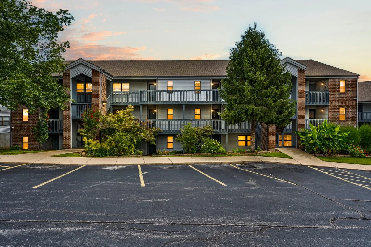 Evening view outside