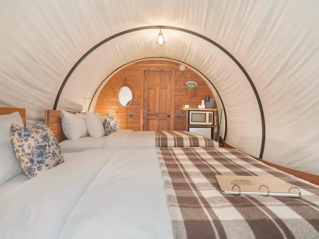 Group Glamping Wagon | Hiking + Lake Access