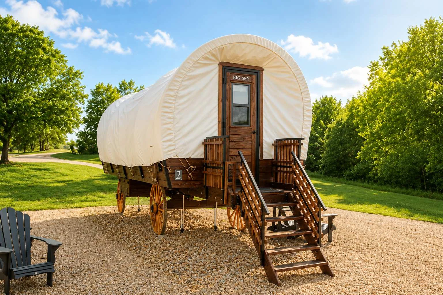 Romantic Glamping Wagon | Ranch & Hiking trails